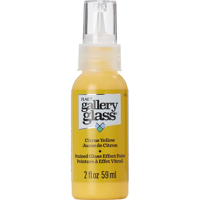 Plaid Gallery Stained Glass Paint 59ml CITRUS YELLOW O 19731