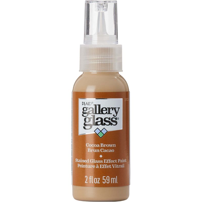 Plaid Gallery Stained Glass Paint 59ml COCOA BROWN T 19713