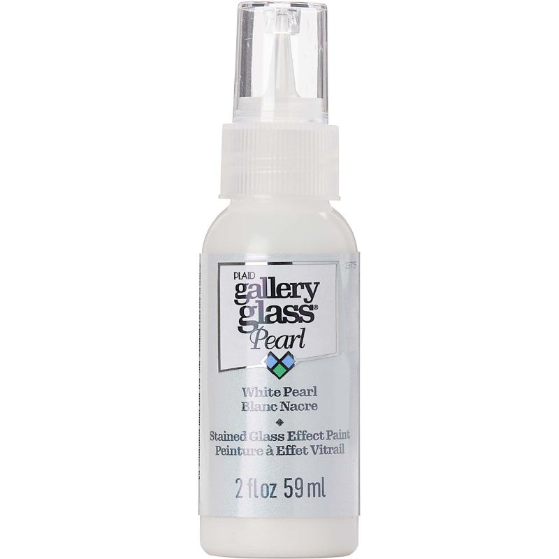 Plaid Gallery Stained Glass Paint 59ml WHITE PEARL O 19715