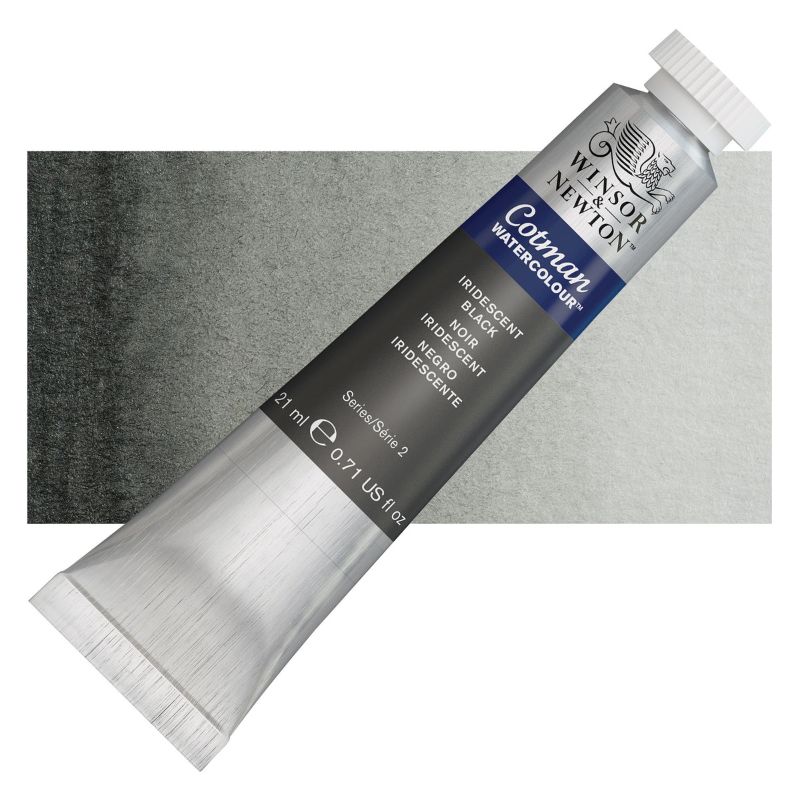 Winsor & Newton Cotman Watercolour Paints 21ml IRID. BLACK
