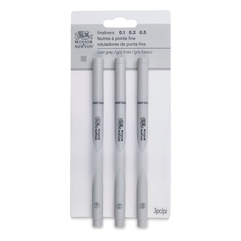 Winsor & Newton Fineliner - Set Of 3 GREY SET 3