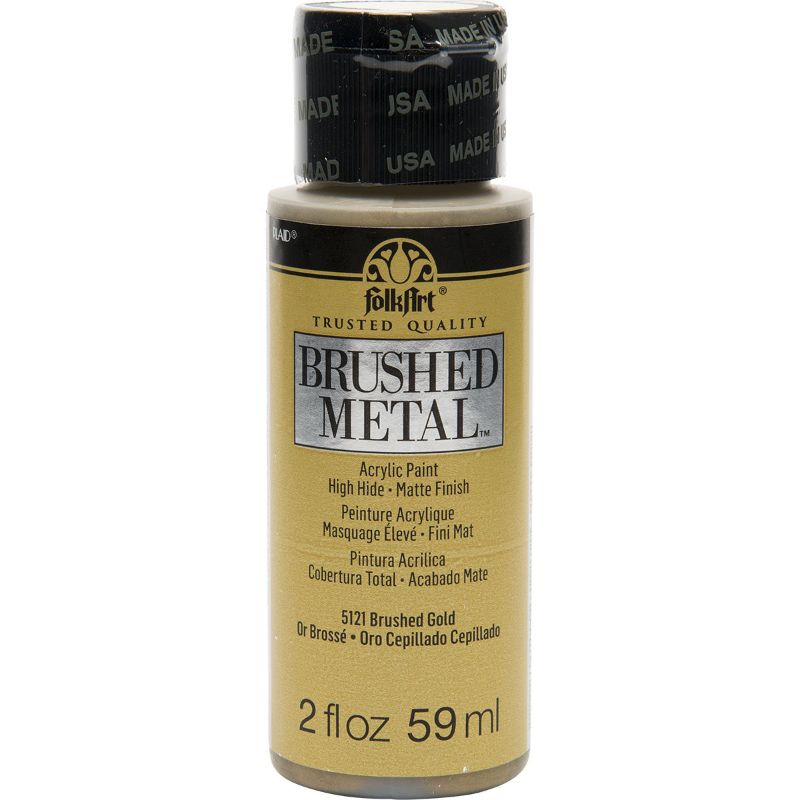 Folk Art Brushed Metal Acrylic Paint 2oz/59ml GOLD 5121