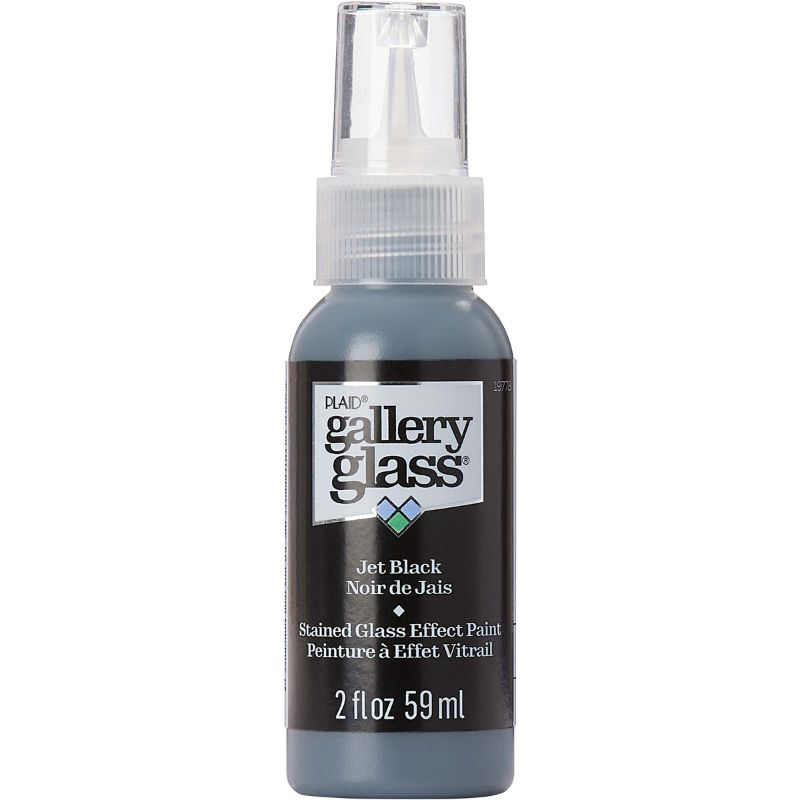 Plaid Gallery Stained Glass Paint 59ml JET BLACK T 19778