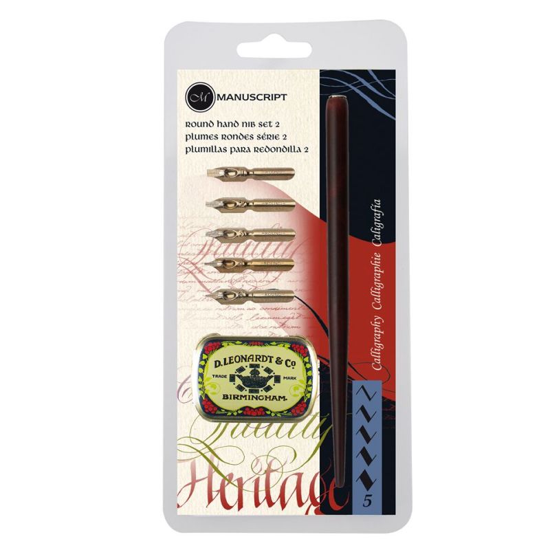 Manuscript Leonardt Nib Round Hand Set No2