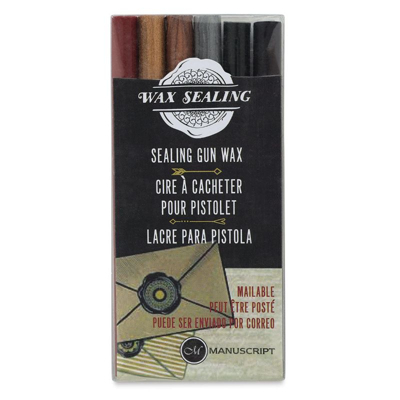 Manuscript Wax Sticks Pack Of 6 Assorted