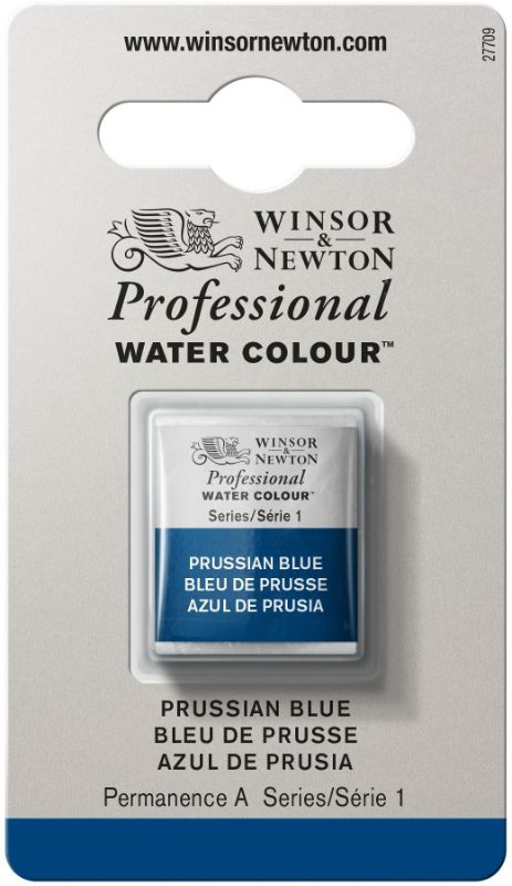 Winsor & Newton Professional Watercolour Half Pans PRUSSIAN BLUE 538 S1