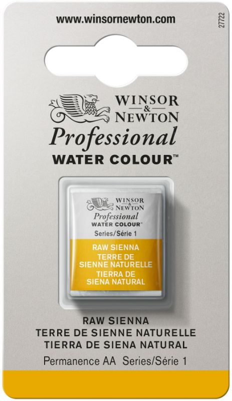 Winsor & Newton Professional Watercolour Half Pans RAW SIENNA 552 S1