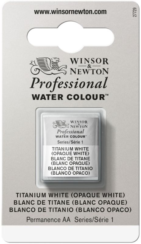 Winsor & Newton Professional Watercolour Half Pans TITAN WHT OPAQUE WHT 644 S1