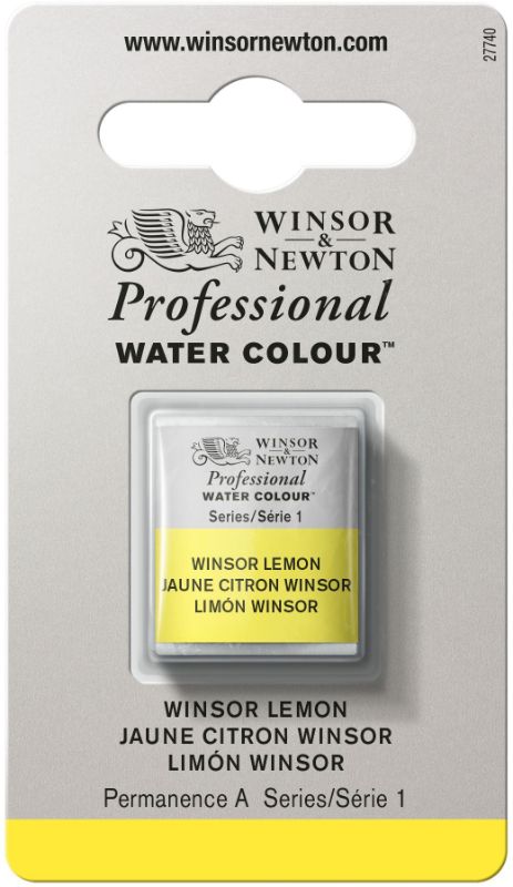 Winsor & Newton Professional Watercolour Half Pans WINSOR LEMON 722 S1