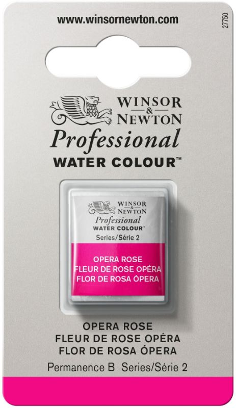 Winsor & Newton Professional Watercolour Half Pans OPERA ROSE 448 S2