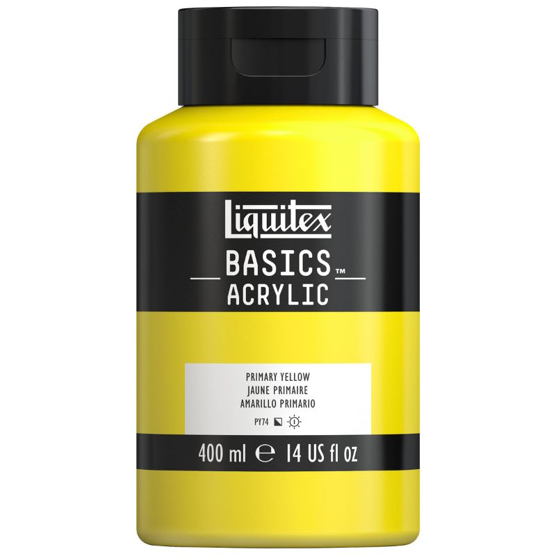 Liquitex Basics Acrylic Paint 400ml PRIMARY YELLOW ROW
