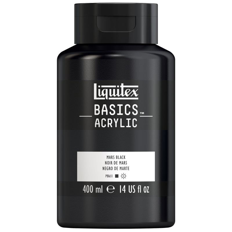 Liquitex Basics Acrylic Paint 400ml MARS BLACK ROW