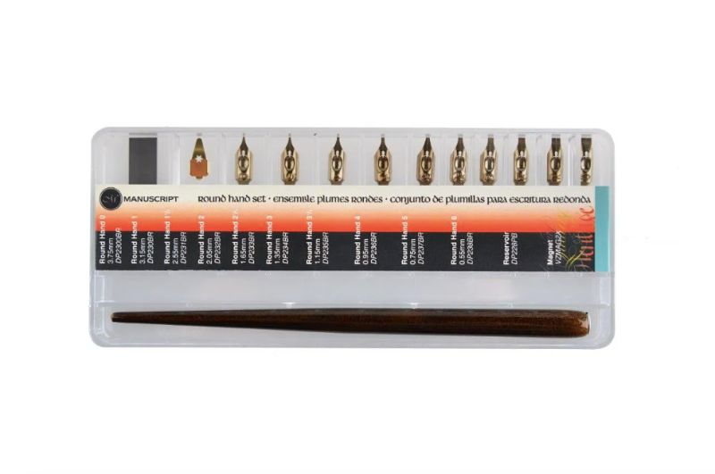 Manuscript Leonardt Dip Nib Round Hand Set