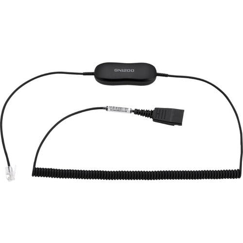 Jabra GN 1218 AC 2m Attenuation Cord for Enhanced Call Quality with Jabra Headsets