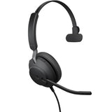 Jabra Evolve2 40 SE USB-A MS Mono Wired Headset - Comfortable On-Ear Design for Professionals