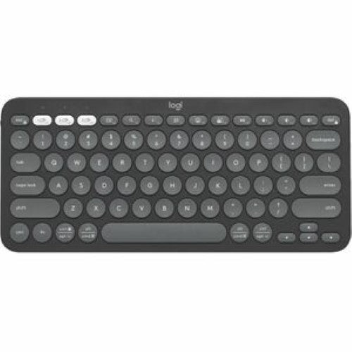 Logitech Pebble Keys 2 K380s Wireless Bluetooth Keyboard in Tonal Graphite - Multi-Device Compatible