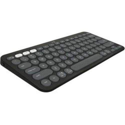 Logitech Pebble 2 Combo Wireless Keyboard and Mouse - Tonal Graphite - USB Bluetooth Connectivity