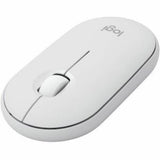 Logitech Pebble 2 Combo Keyboard and Mouse - Tonal White, Wireless Bluetooth, 4000 DPI Optical