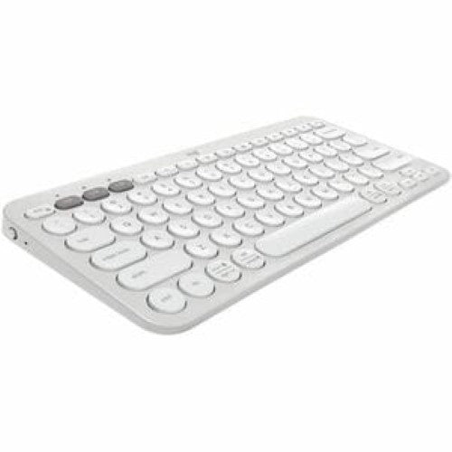 Logitech Pebble 2 Combo Keyboard and Mouse - Tonal White, Wireless Bluetooth, 4000 DPI Optical