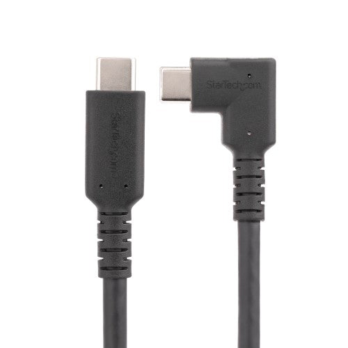 6ft Right Angle USB-C Cable - Rugged, USB 3.2 Gen 1, 100W PD, 4K 60Hz Data Transfer