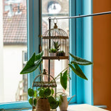 Birdcage - Aged Metal Green (Set of 2)