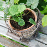 AT Pot in Wire Basket w/ Handle (Set of 2)