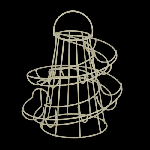 Egg Holder - Metal Spiral (18 x 18 x 22cm)
