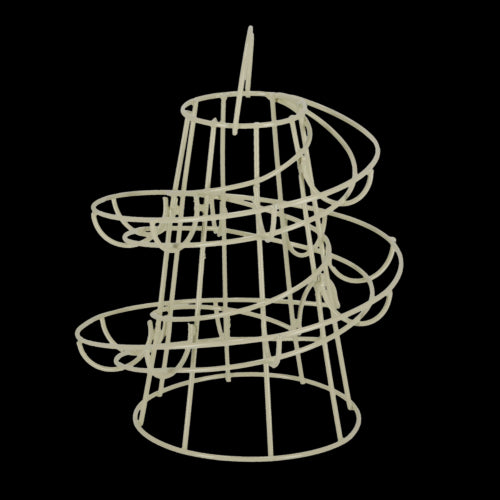 Egg Holder - Metal Spiral (18 x 18 x 22cm)