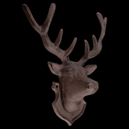 Wall Decoration - Cast Iron Deer (22 x 10 x 26cm)