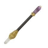 Ebony Sceptre Amethyst & Rock Quartz Point