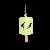 Wind Chime - 50/S Green 11 x 11 x 24cm (Set of 3 Assorted)