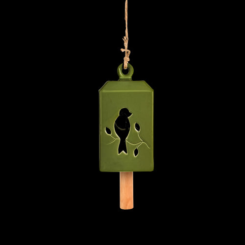 Wind Chime - 50/S Green 11 x 11 x 24cm (Set of 3 Assorted)