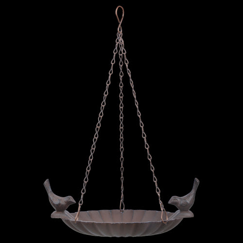 Bird Bath - Hanging W/2 Birds (21 x 15 x 7.8cm)