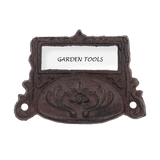 Draw Pull w/ Label Holder - Cast Iron (Set of 6 Assorted)