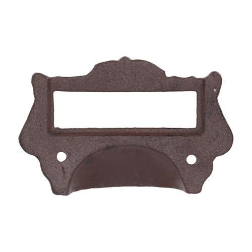 Draw Pull w/ Label Holder - Cast Iron (Set of 6 Assorted)
