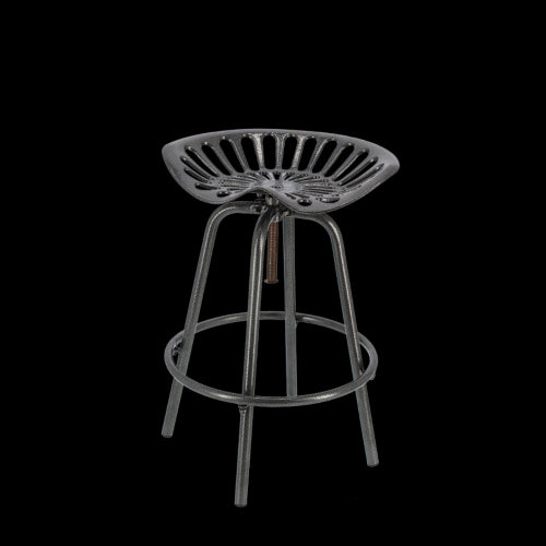 Tractor Bar Stool - Grey (50 x 48 x 70cm)