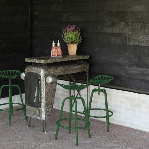 Tractor Bar Stool - Green 50x48x70cm