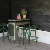 Tractor Bar Stool - Green 50x48x70cm