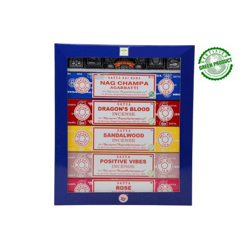 Satya Assorted Hanging Incense [6] Pack 15gm