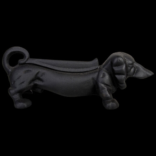 Boot Scraper - Dachshund Black (32cm)