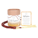 Self Confidence Rosewood & Yellow Jasper Mala Necklace