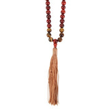 Self Expression Rosewood & Tiger's Eye Mala Necklace