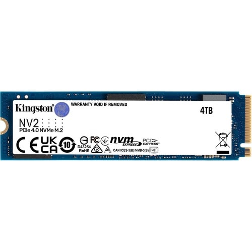 Kingston NV2 4TB M.2 2280 NVMe SSD - High-Speed PCIe 4.0 Storage Solution for Gaming & Content Creation