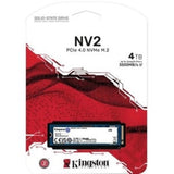 Kingston NV2 4TB M.2 2280 NVMe SSD - High-Speed PCIe 4.0 Storage Solution for Gaming & Content Creation