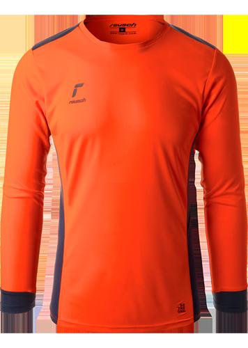 Reusch Match Longsleeve Padded Jersey - Shocking Orange/Blue - Medium