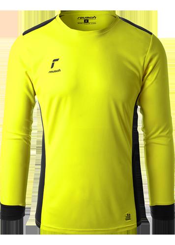 Reusch Match Longsleeve Padded Jersey - Safety Yellow/Black - Medium
