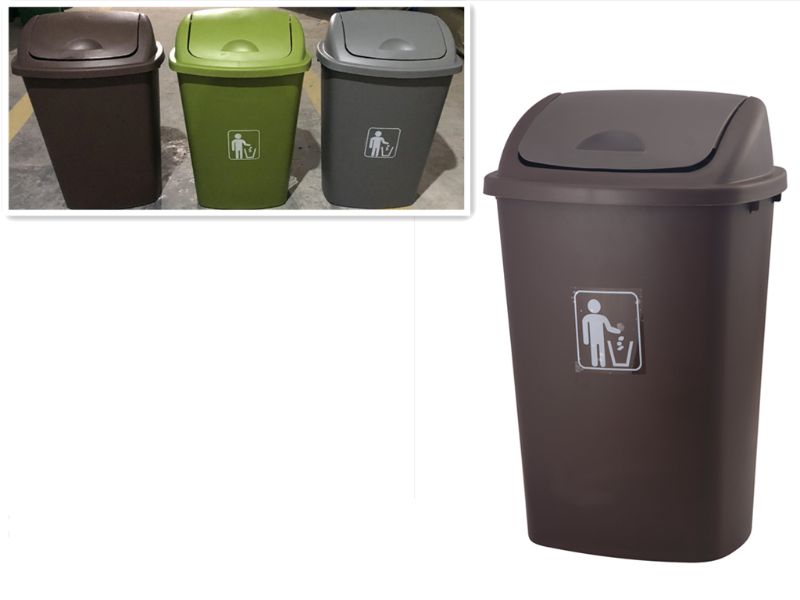RUBBISH BIN - 42.5 x 32.5 x 65CM (Assorted)