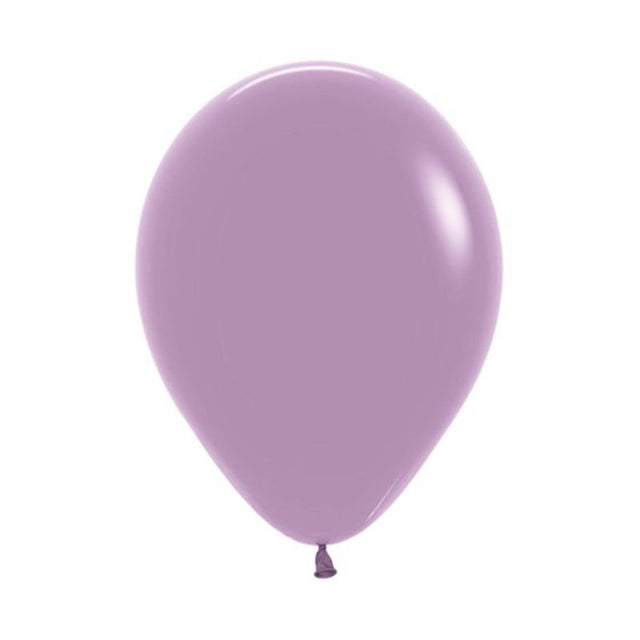 Pack of 100 Sempertex 30cm Pastel Dusk Lavender Latex Balloons for elegant event decorations.