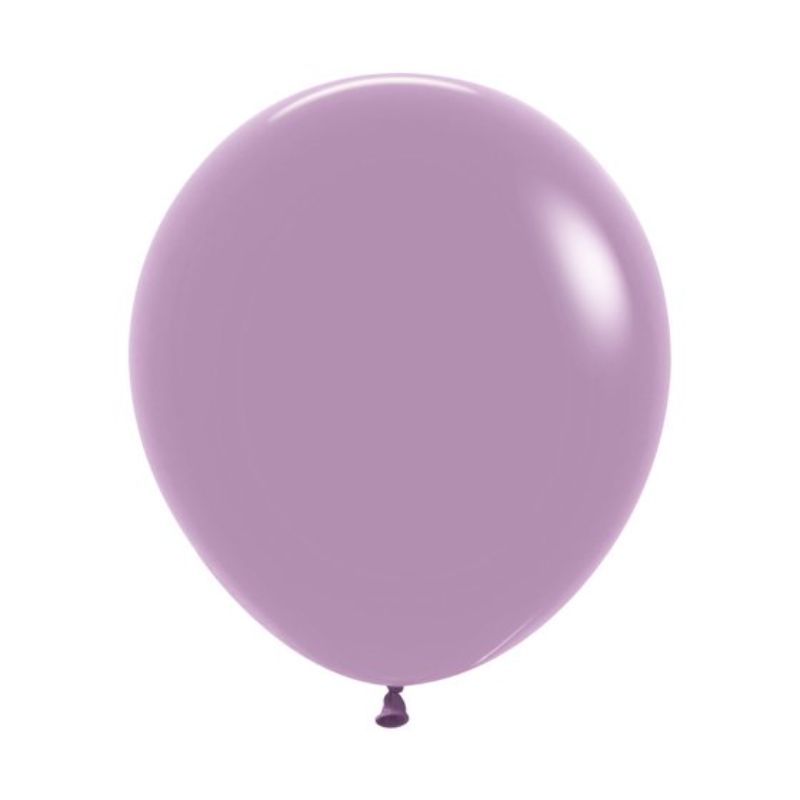 Six Sempertex 45cm pastel dusk lavender latex balloons, perfect for elegant celebrations and events.