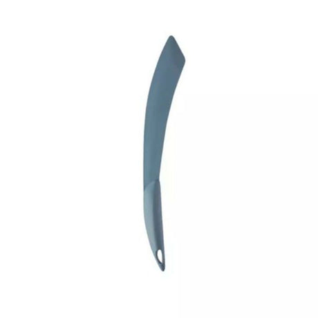 33cm grey flipper spatula with curved blade for easy flipping, scraping, and safe handling in the kitchen.